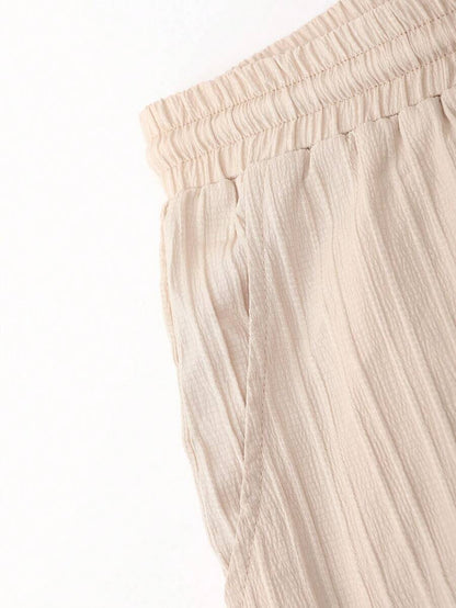 Sugar Cane Cream Color Mens Full Set Trouser and Shirt Half Sleeves - XPCRDF