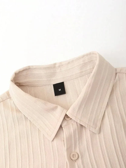 Sugar Cane Cream Color Mens Full Set Trouser and Shirt Half Sleeves - XPCRDF