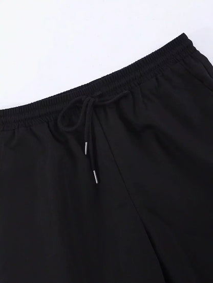 Black Solid Design Mens Half Sleeves Cords Cotton Material - XPCRDH