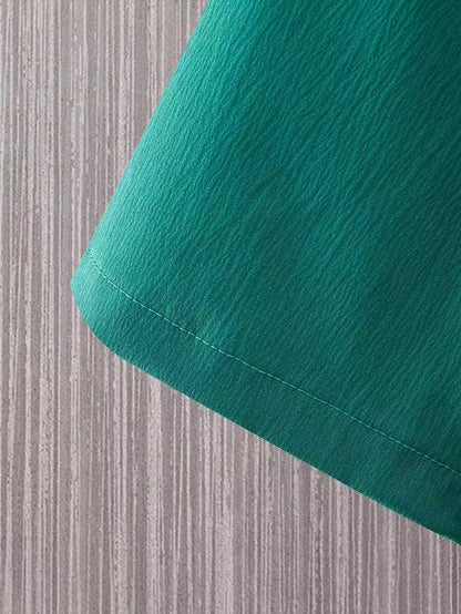 Plain Green Mens Full Set Trouser and Shirt Half Sleeves - XPCRDF