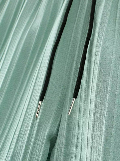 Green Solid Popcorn Design Mens Half Sleeves Cords Cotton Material - XPCRDH