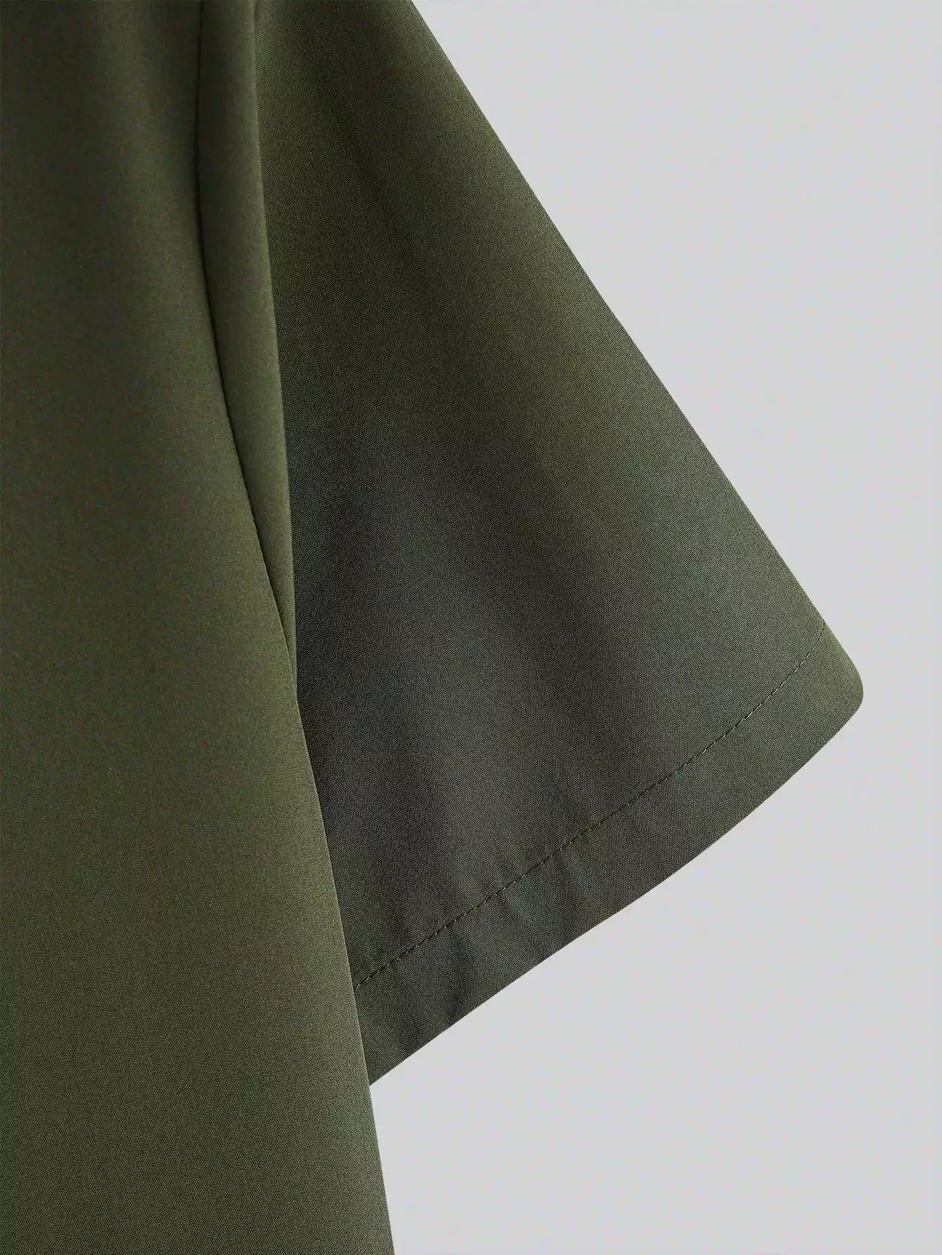 Green White Flower Design Mens Half Sleeves Cords Cotton Material - XPCRDH