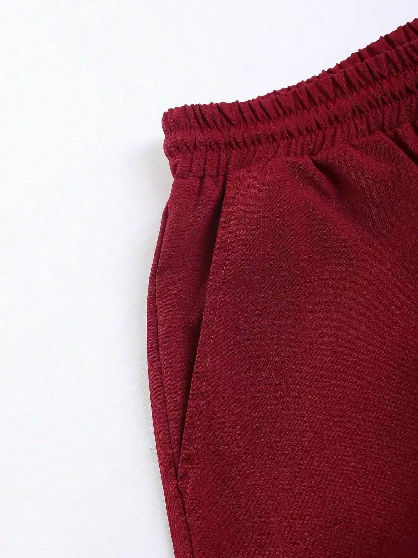 White Rose Design Mens Half Sleeves Cords Cotton Material - XPCRDH