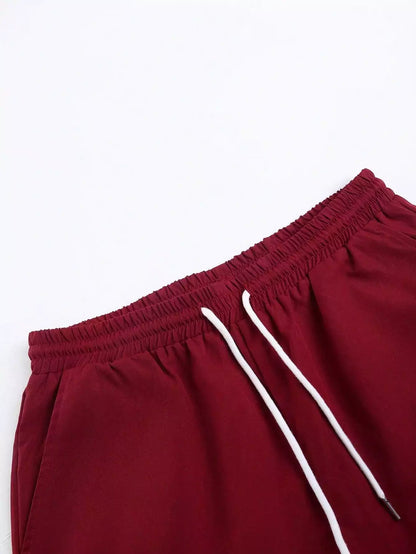 White Rose Design Mens Half Sleeves Cords Cotton Material - XPCRDH