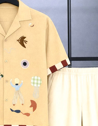 Classy Canvas Story Mens Full Set Trouser and Shirt Half Sleeves - XPCRDF